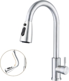 Kitchen Tap Mixer with Pull-Out Spray – 3 Water Modes, 360°